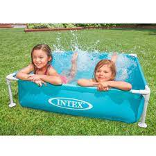 INTEX-PISCINA ESTRUCTURAL  RECTANGULAR PARA NIÑOS 122X122X30CM - 2
