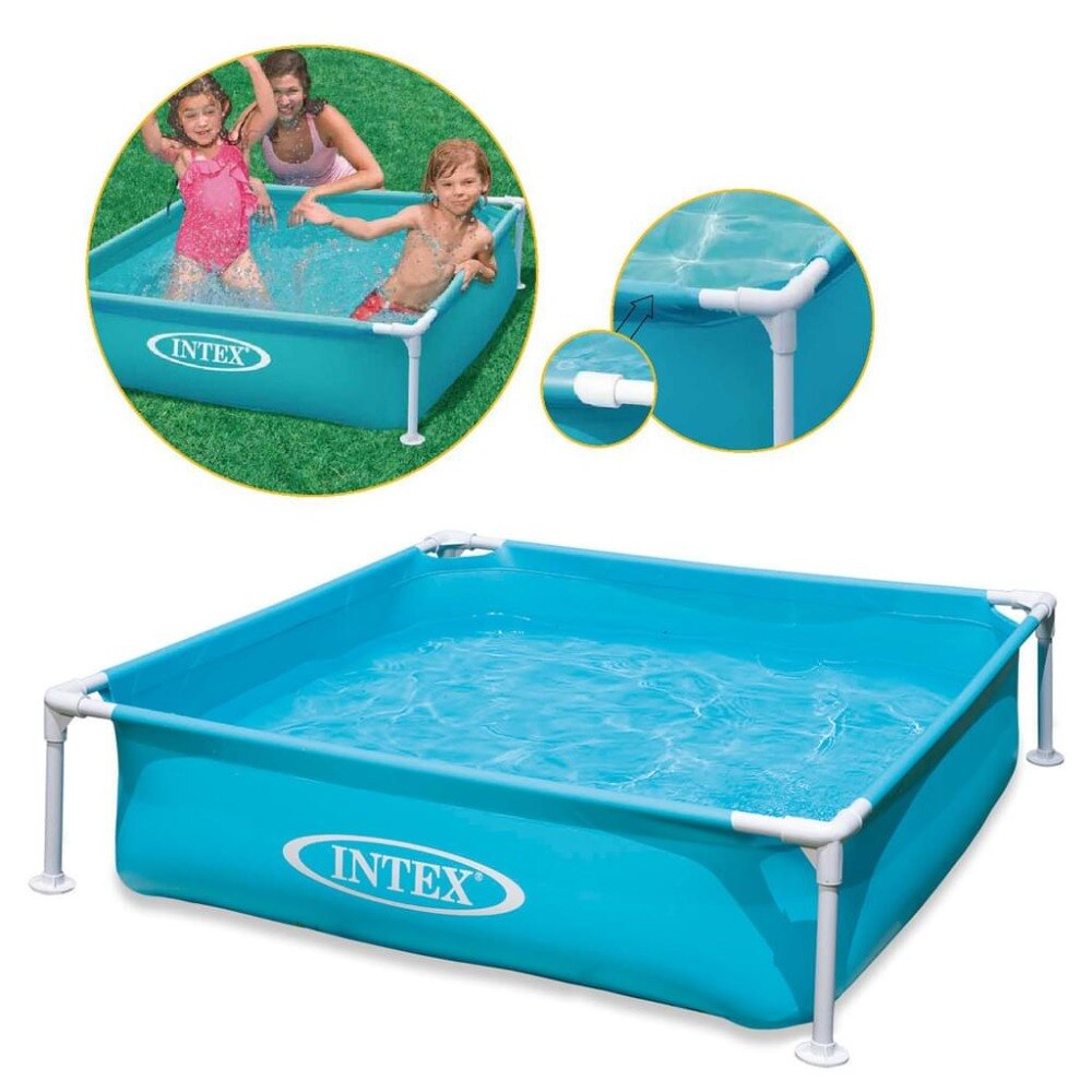 INTEX-PISCINA ESTRUCTURAL  RECTANGULAR PARA NIÑOS 122X122X30CM - 3