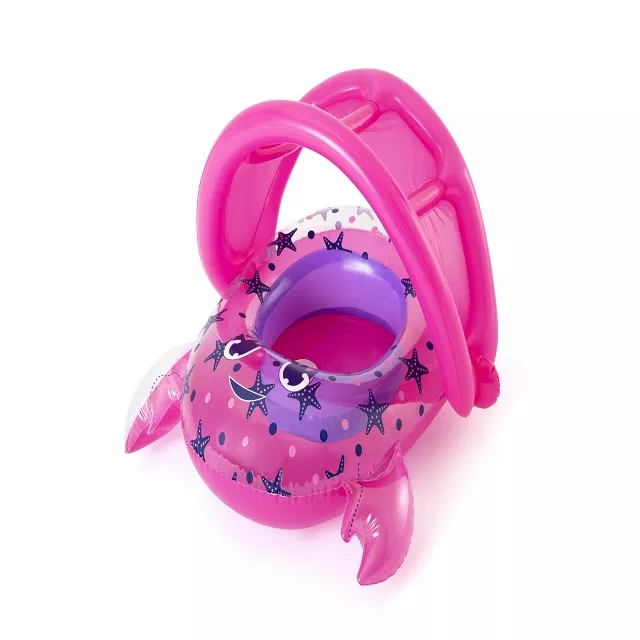 BESTWAY - FLOTADOR INFLABLE INFANTIL CANGREJO CON TECHO - 1
