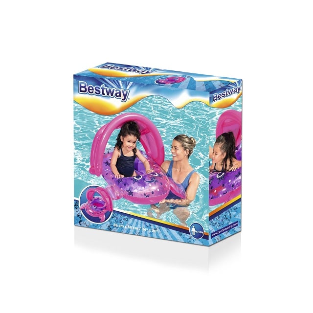 BESTWAY - FLOTADOR INFLABLE INFANTIL CANGREJO CON TECHO - 3