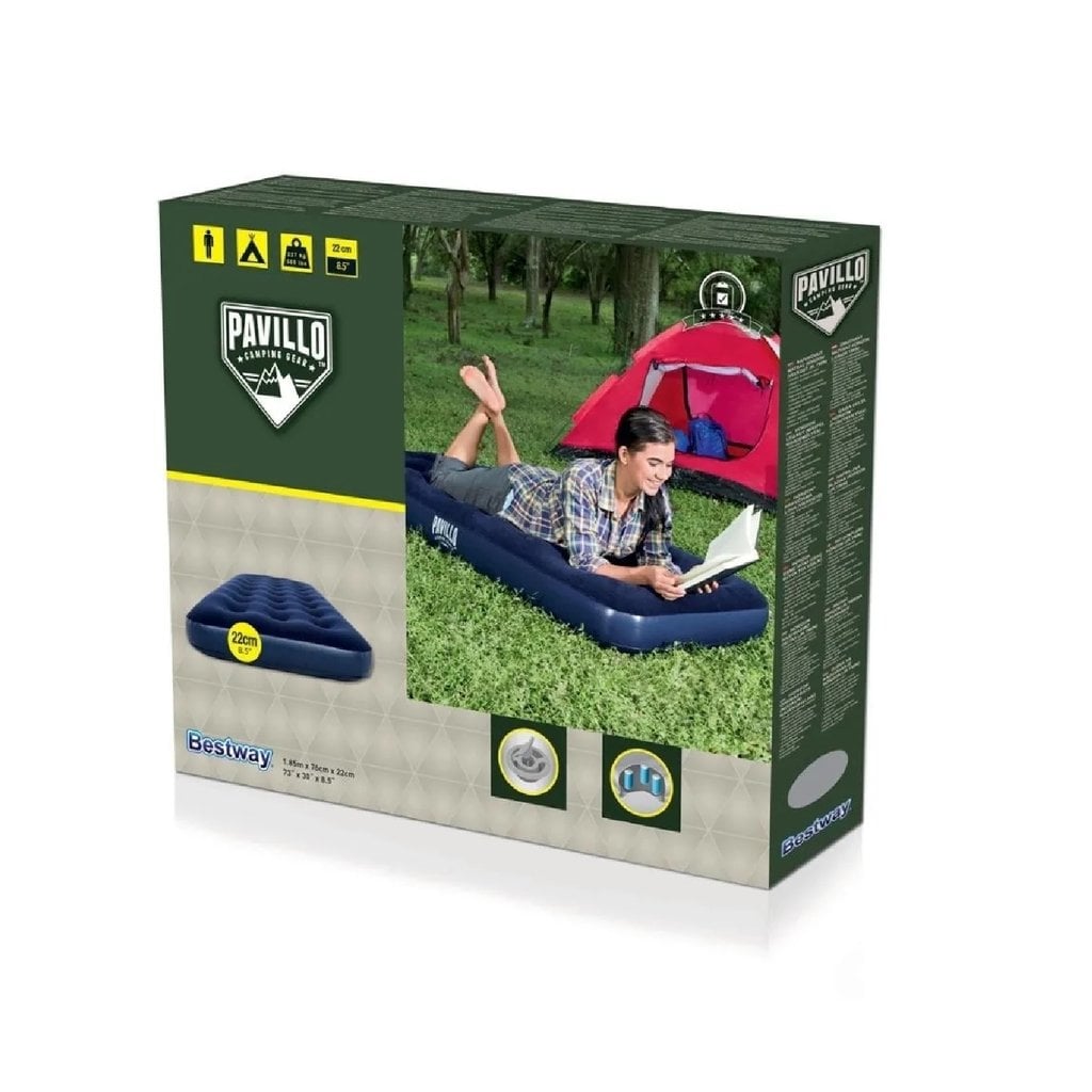 BESTWAY - COLCHON INFLABLE PORTÁTIL CLÁSICA SUAVE INDIVIDUAL - 4