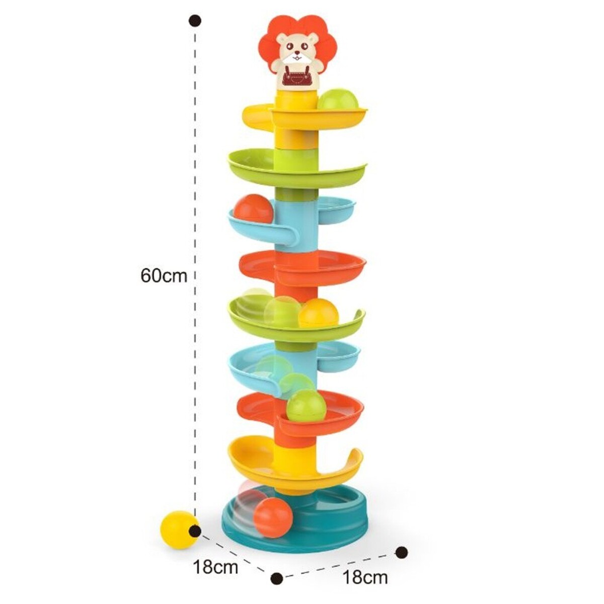 JUGUETES PARA BEBÉS BOLA DE ACTIVIDADES ESPIRAL RODANTE - 2
