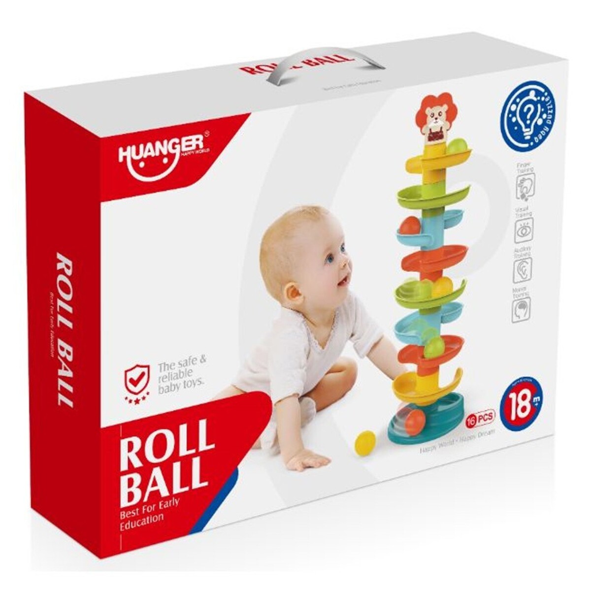 JUGUETES PARA BEBÉS BOLA DE ACTIVIDADES ESPIRAL RODANTE - 3