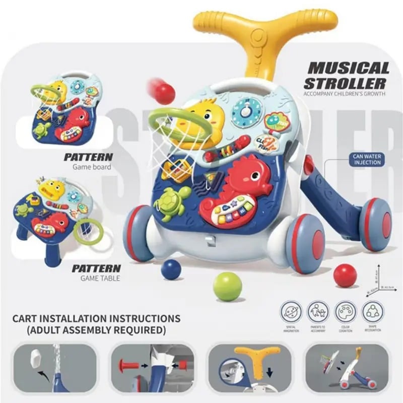 CAMINADOR PARA BEBE 3 EN 1 CON CENTRO DE ACTIVIDADES - 2