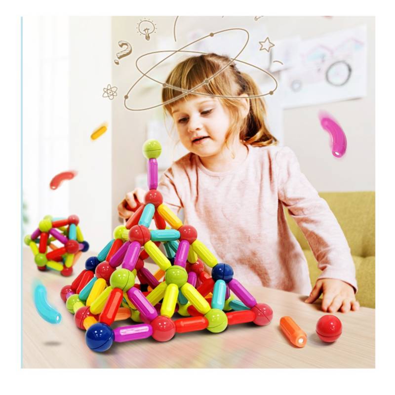 BLOQUES DE CONSTRUCCIÓN MAGNETICOS - 72 PCS - 2