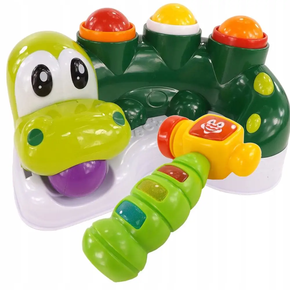 JUEGO DE ESTIMULACIÓN DIDÁCTICO COCODRILO LUZ MÚSICA BEBÉ - 3