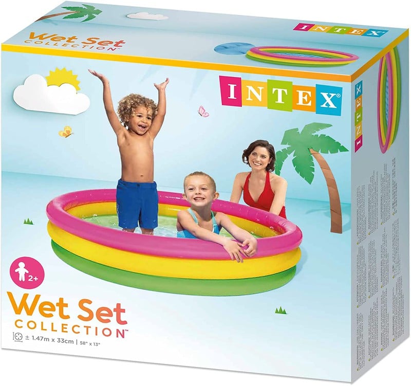 INTEX - PISCINA INFLABLE MULTICOLOR CON BASE INFLABLE - 4