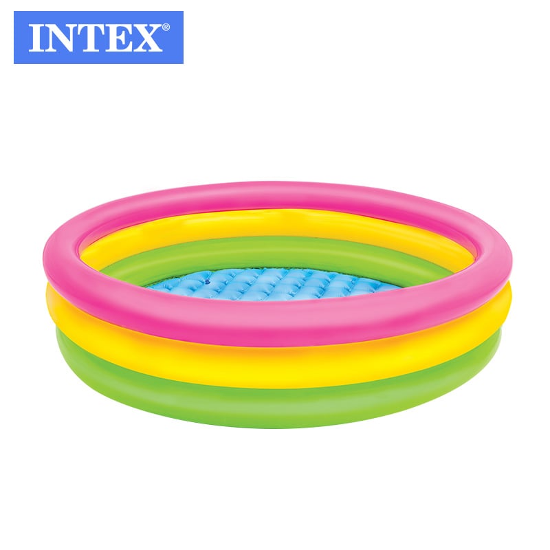 INTEX - PISCINA INFLABLE MULTICOLOR CON BASE INFLABLE 114X 25 CM - 3