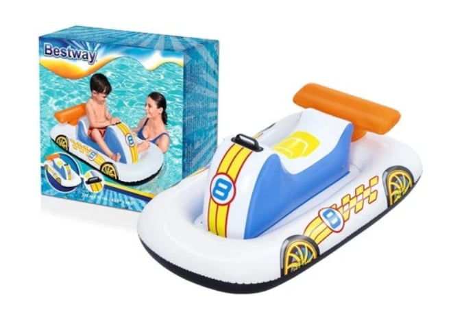 ASIENTO FLOTADOR INFLABLE SPORT CAR - 1