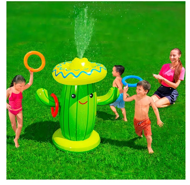 JUEGO CACTUS INFLABLE ROCIADOR LANZA AGUA BESTWAY - 3