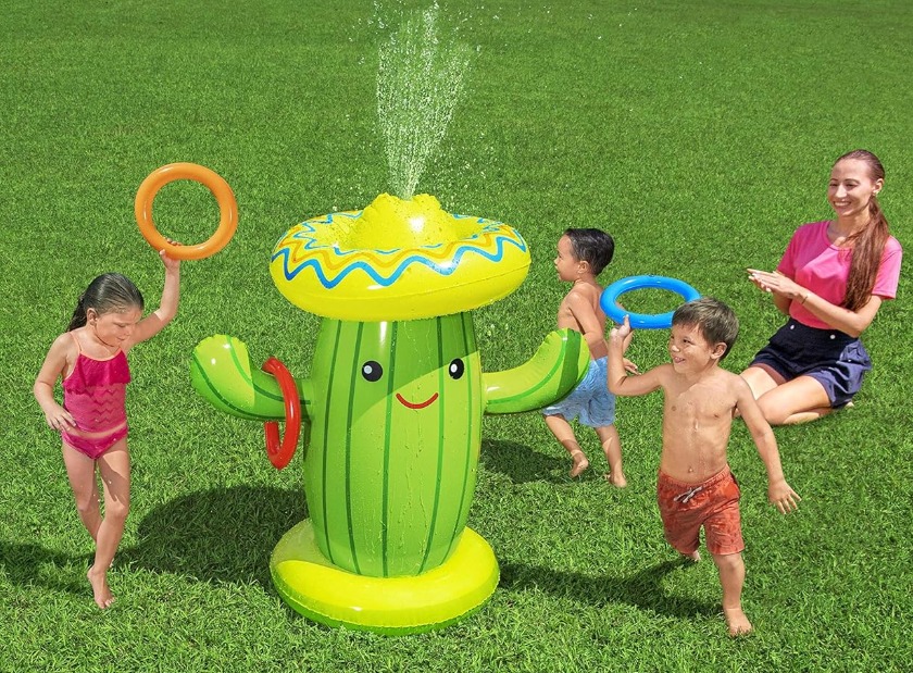 JUEGO CACTUS INFLABLE ROCIADOR LANZA AGUA BESTWAY - 4