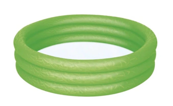 PILETA INFLABLE REDONDA TRES ANILLOS VERDE - 3