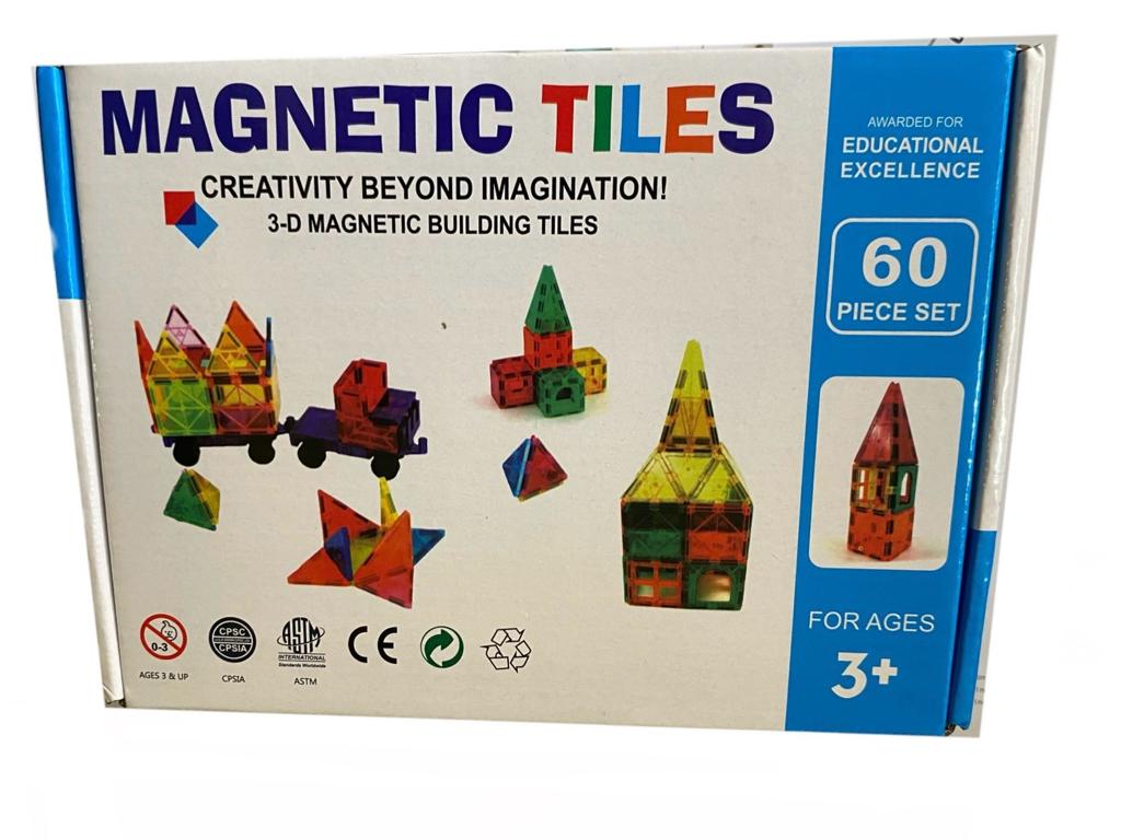 BLOQUES MAGNÉTICOS DE CONSTRUCCIÓN 60 PCS - 1