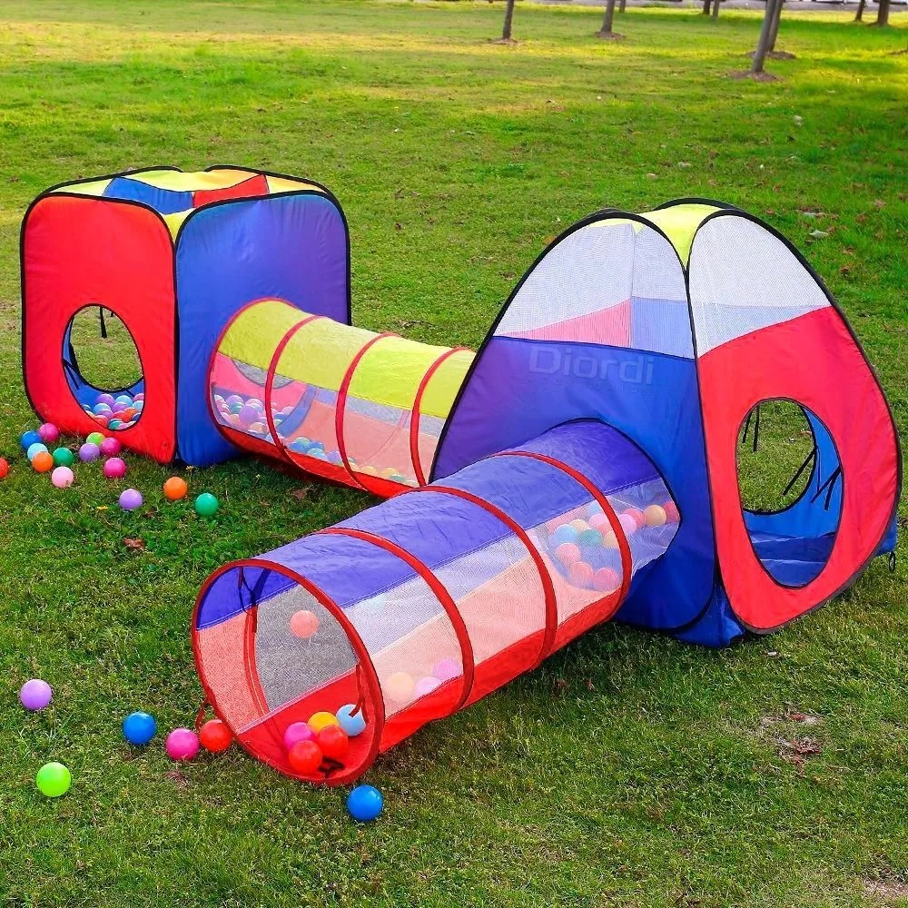 CARPA CIRCUITO 4 EN 1 DOBLE TÚNEL JUEGO PARA NIÑOS UNISEX - 1