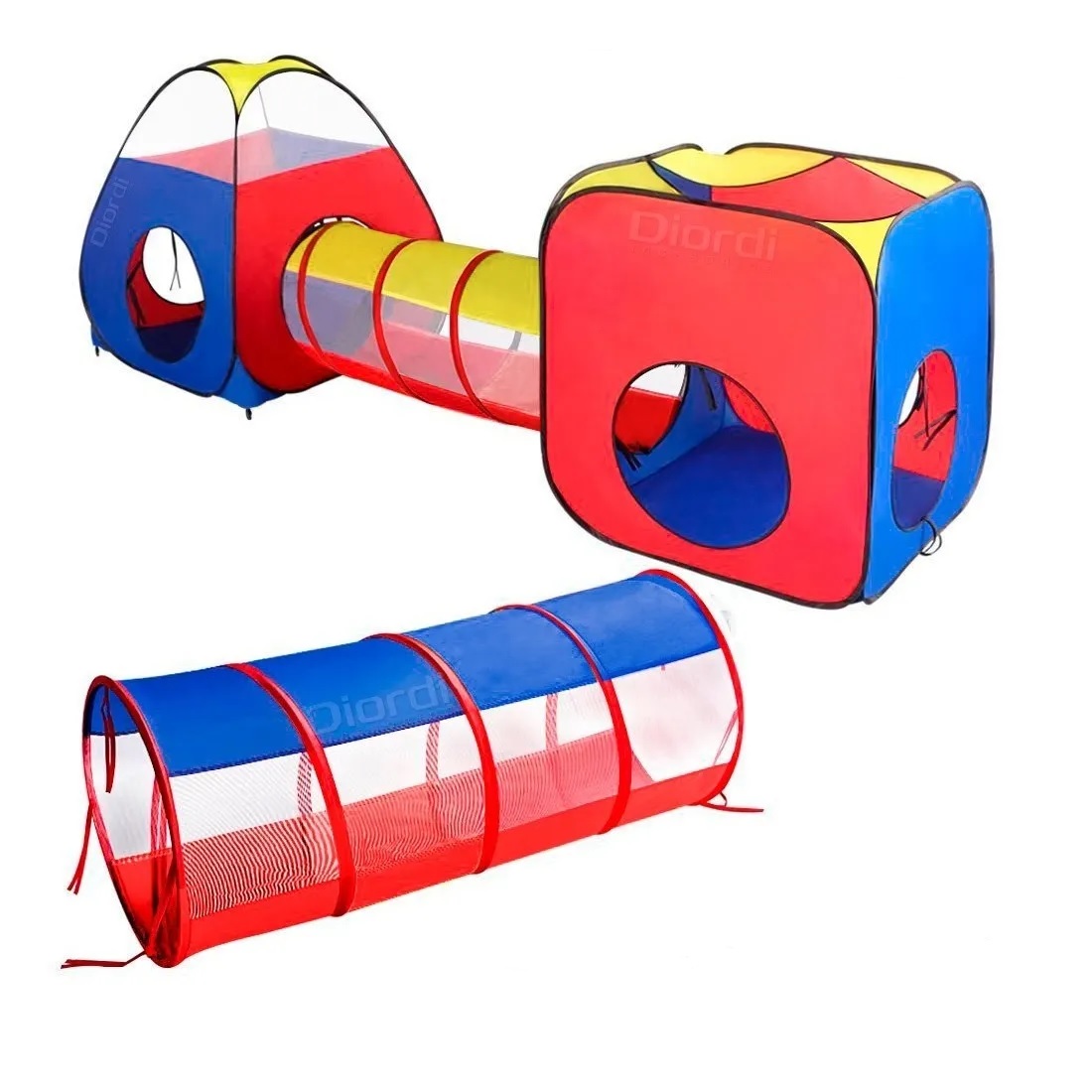 CARPA CIRCUITO 4 EN 1 DOBLE TÚNEL JUEGO PARA NIÑOS UNISEX - 3