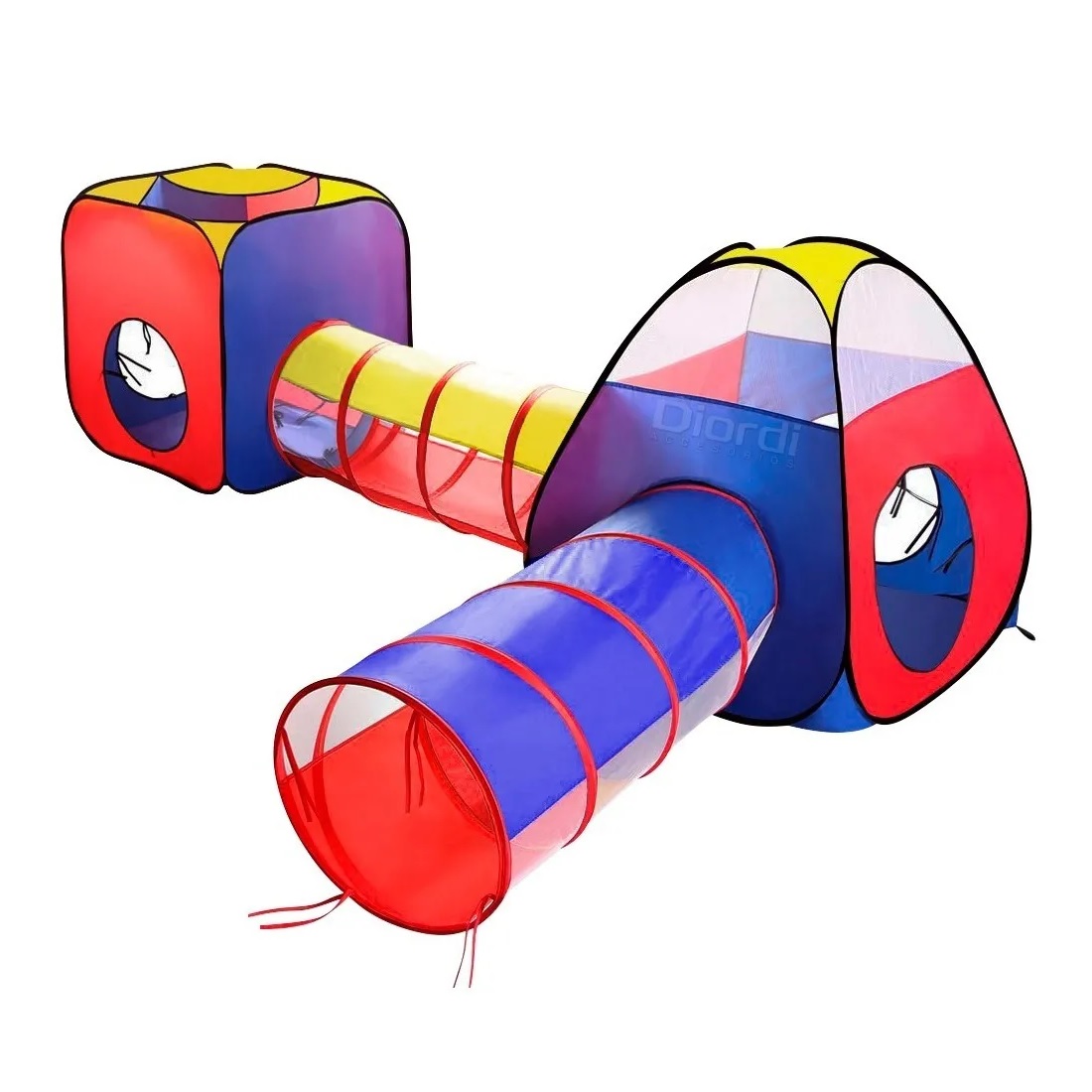CARPA CIRCUITO 4 EN 1 DOBLE TÚNEL JUEGO PARA NIÑOS UNISEX - 4