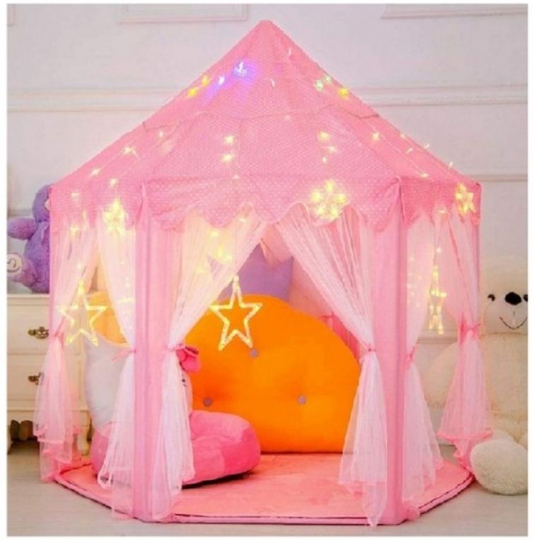 CARPA CASTILLO PRINCESA CON LUCES MODELO TUL - 1
