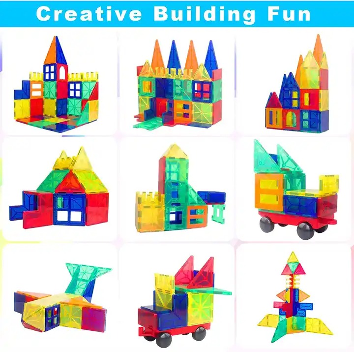 BLOQUES MAGNÉTICOS DE CONSTRUCCIÓN 100 PCS - 4