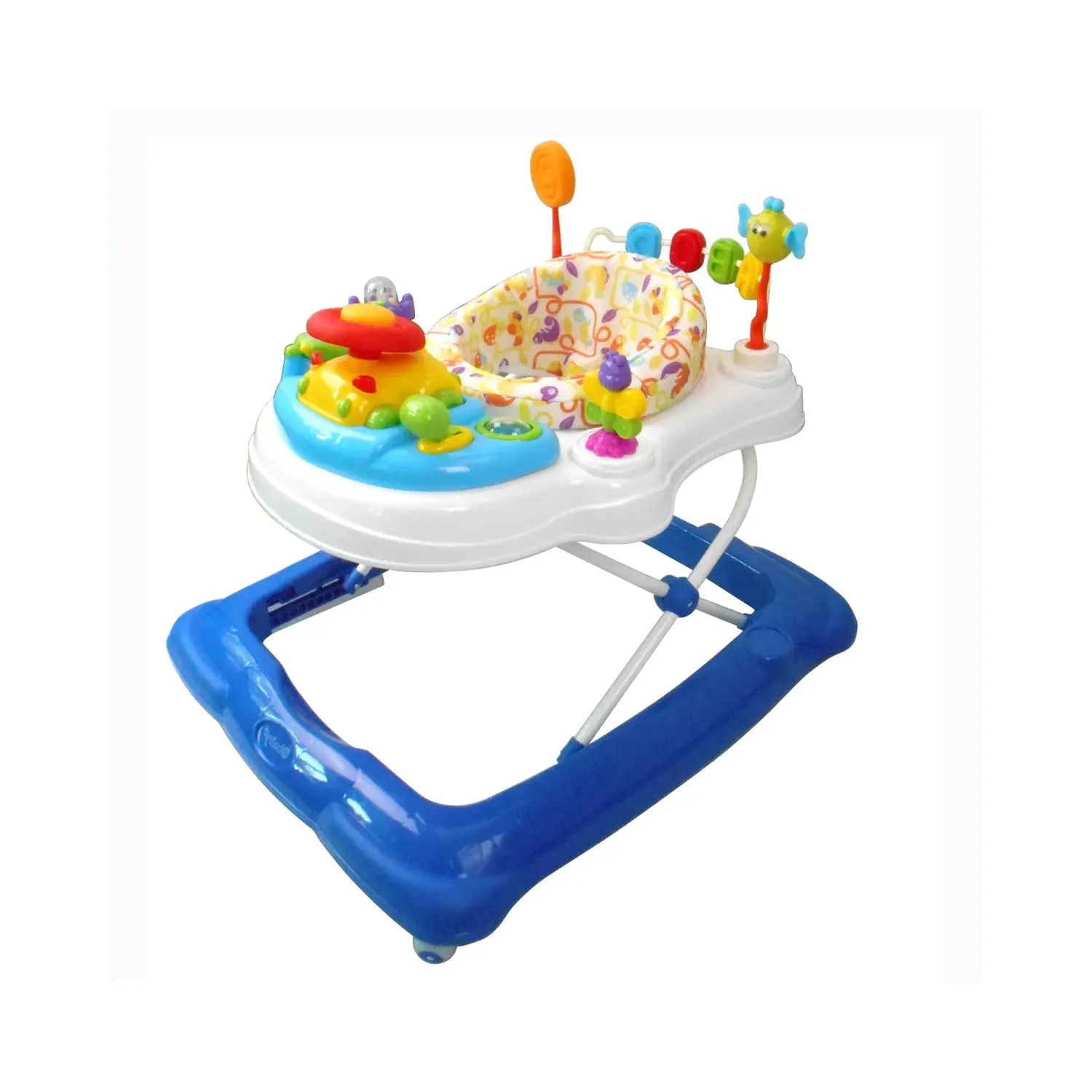 ANDADOR CON ASIENTO GIRATORIO LESSI AZUL - 4