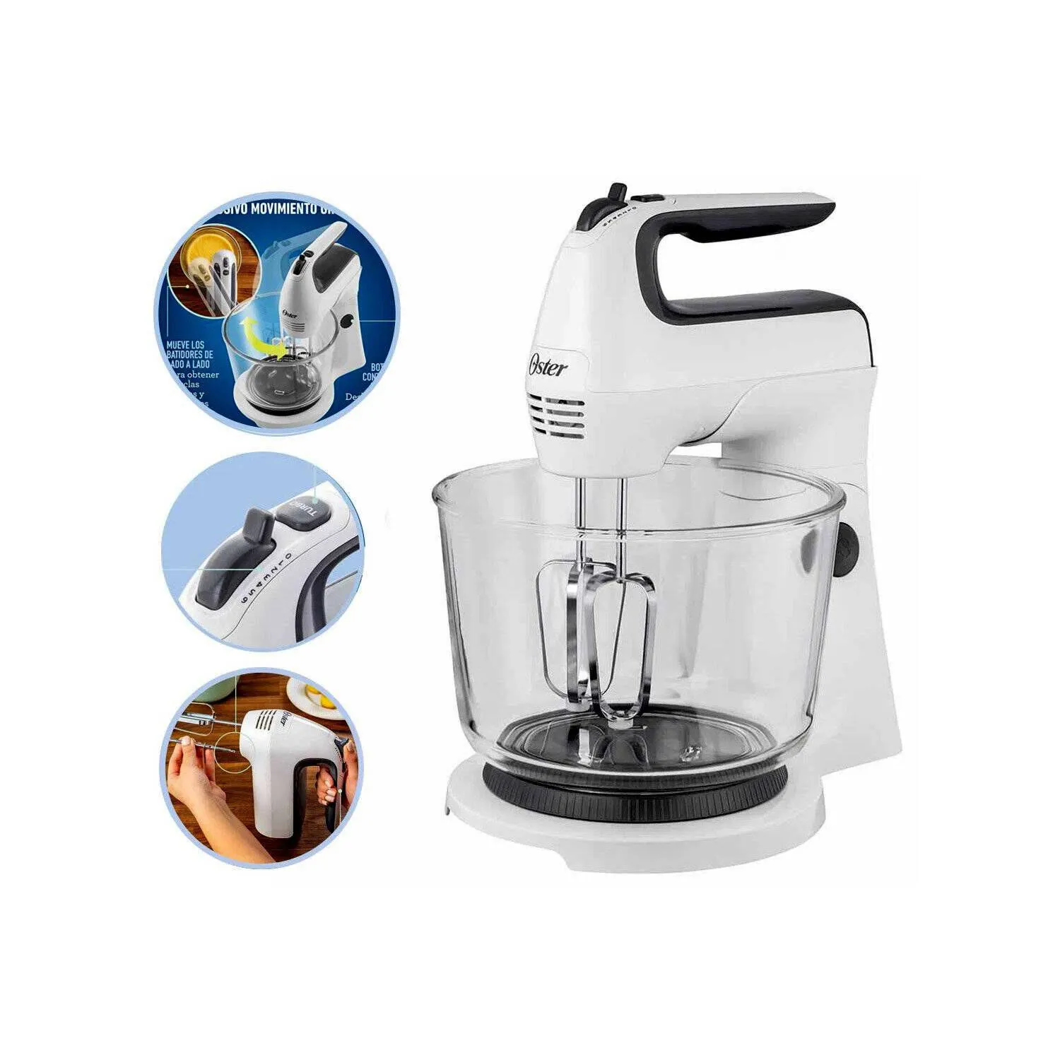 BATIDORA OSTER FPSTHS3611 DE MANO Y PEDESTAL - 1