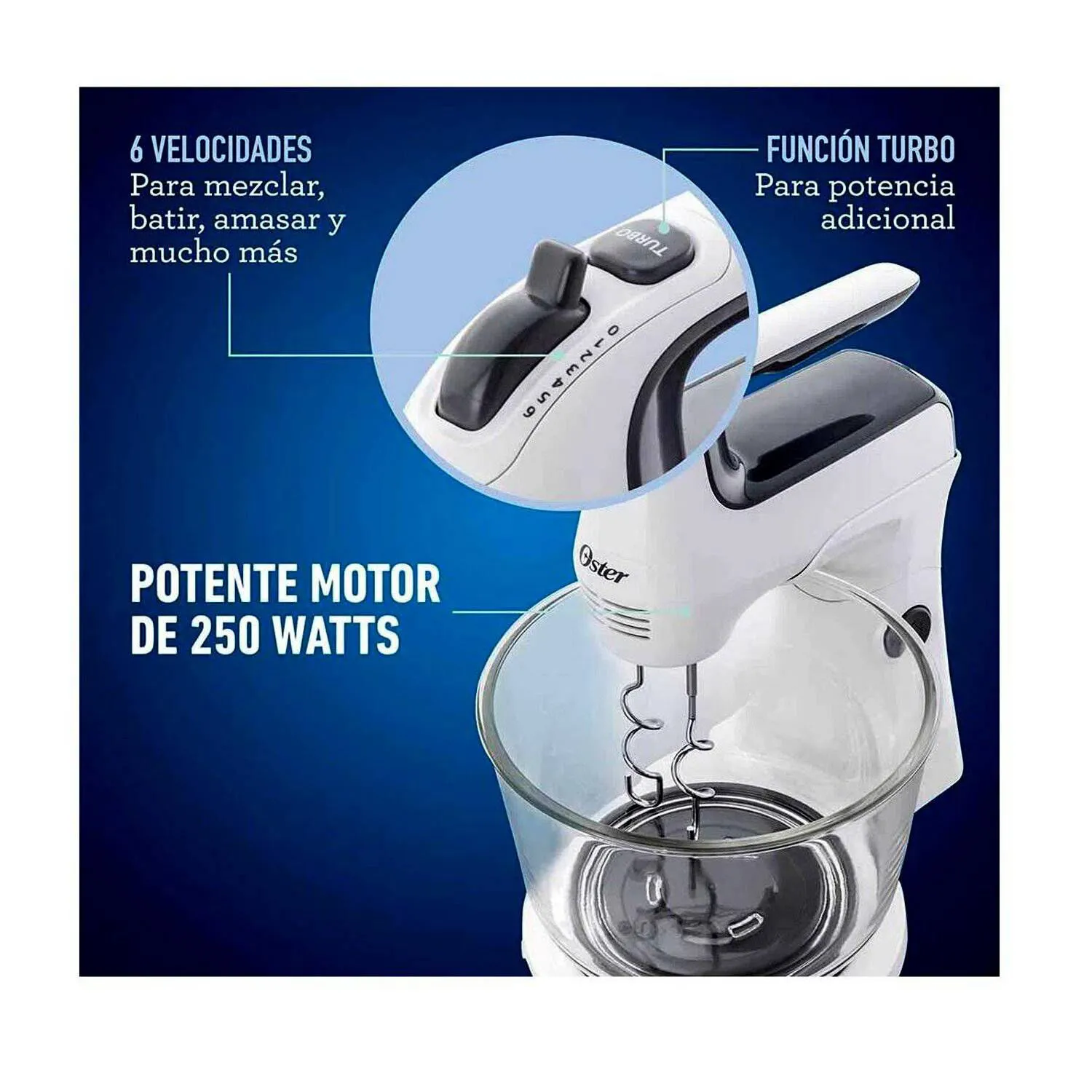 BATIDORA OSTER FPSTHS3611 DE MANO Y PEDESTAL - 3