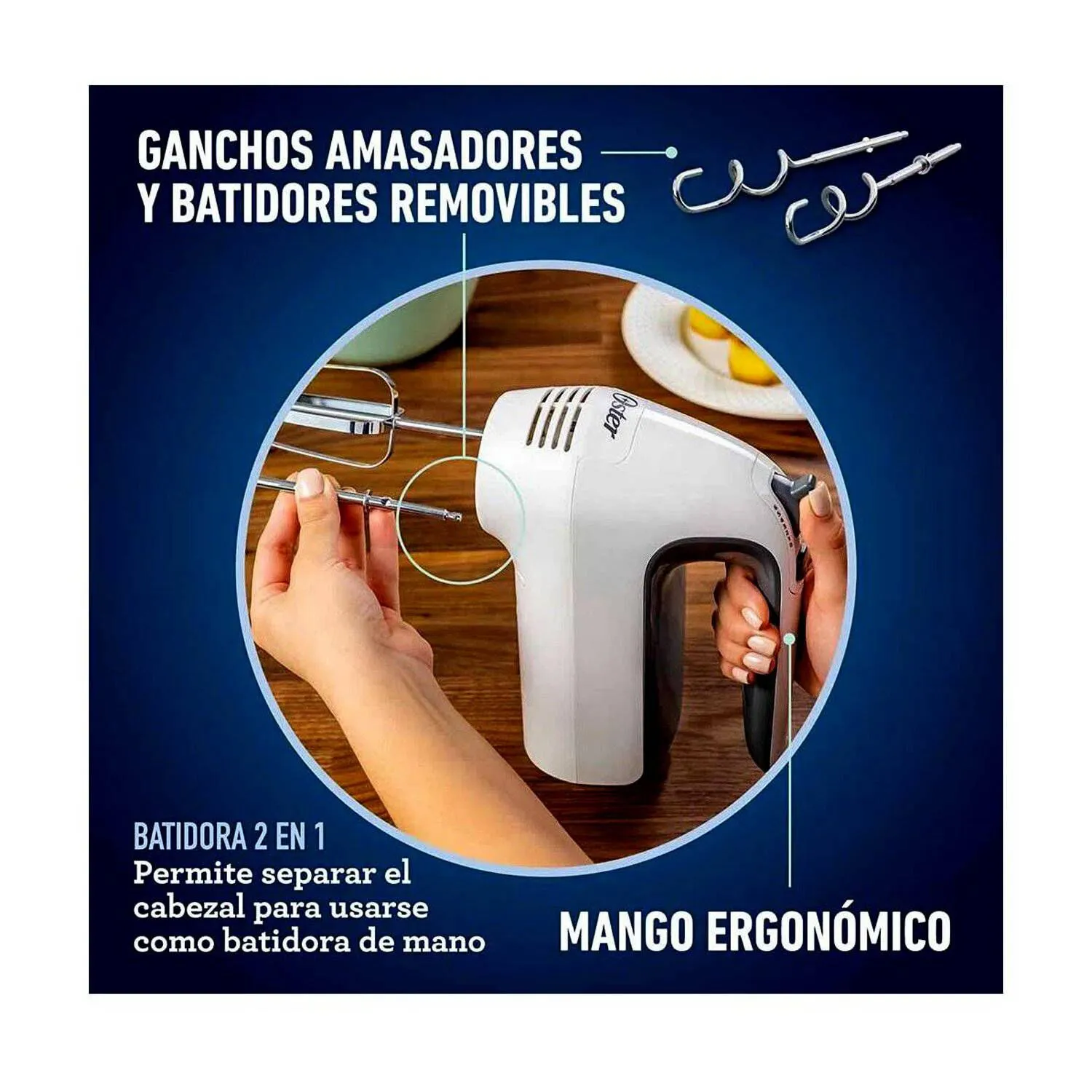 BATIDORA OSTER FPSTHS3611 DE MANO Y PEDESTAL - 4