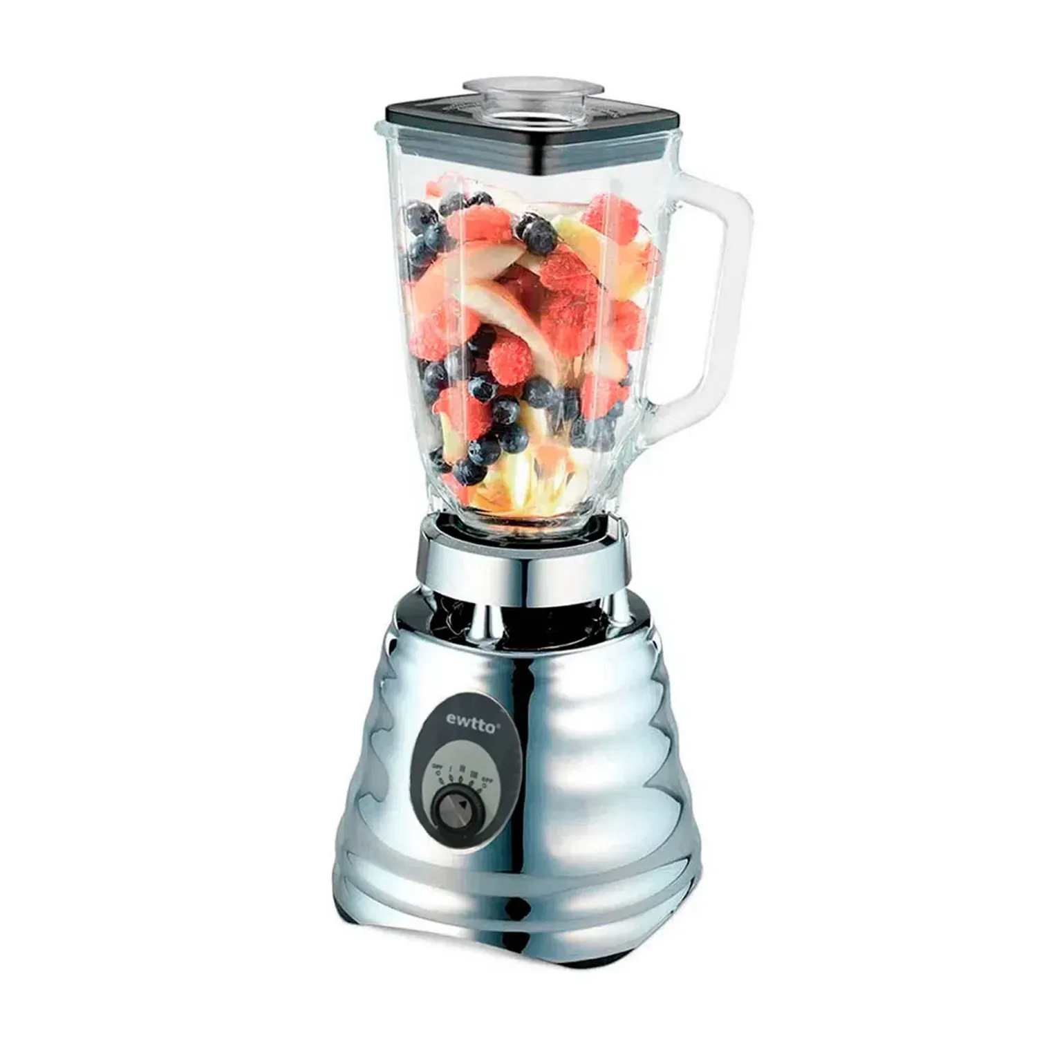 LICUADORA EWTTO CLÁSICA 3 VELOCIDADES 600W  ET-Y3448-S - 2
