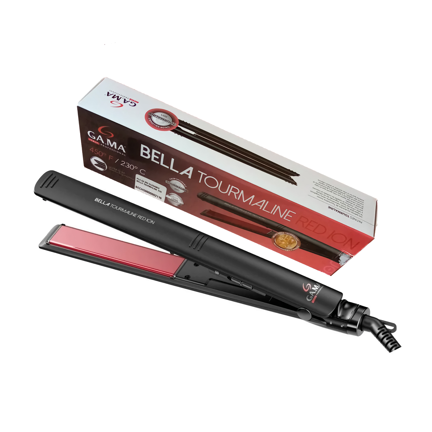 PLANCHA ALISADOR ELEGANCE BELLA TOURMALINE RED ION GAMA BECHS0000002116 - 5