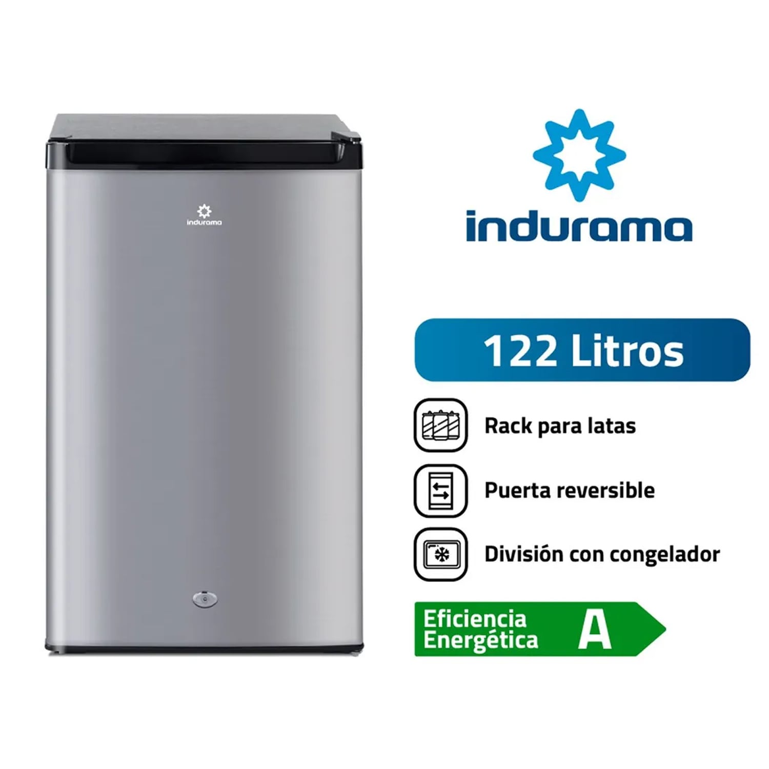 FRIGOBAR INDURAMA RI-159CR 122 L CROMA - 1