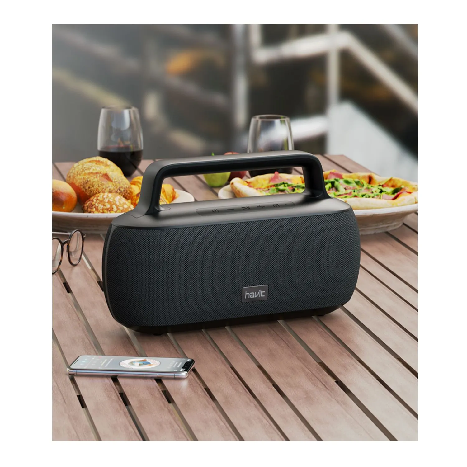 PARLANTE BLUETOOTH HAVIT SK816BT PORTATIL 15 W MANGO - 1