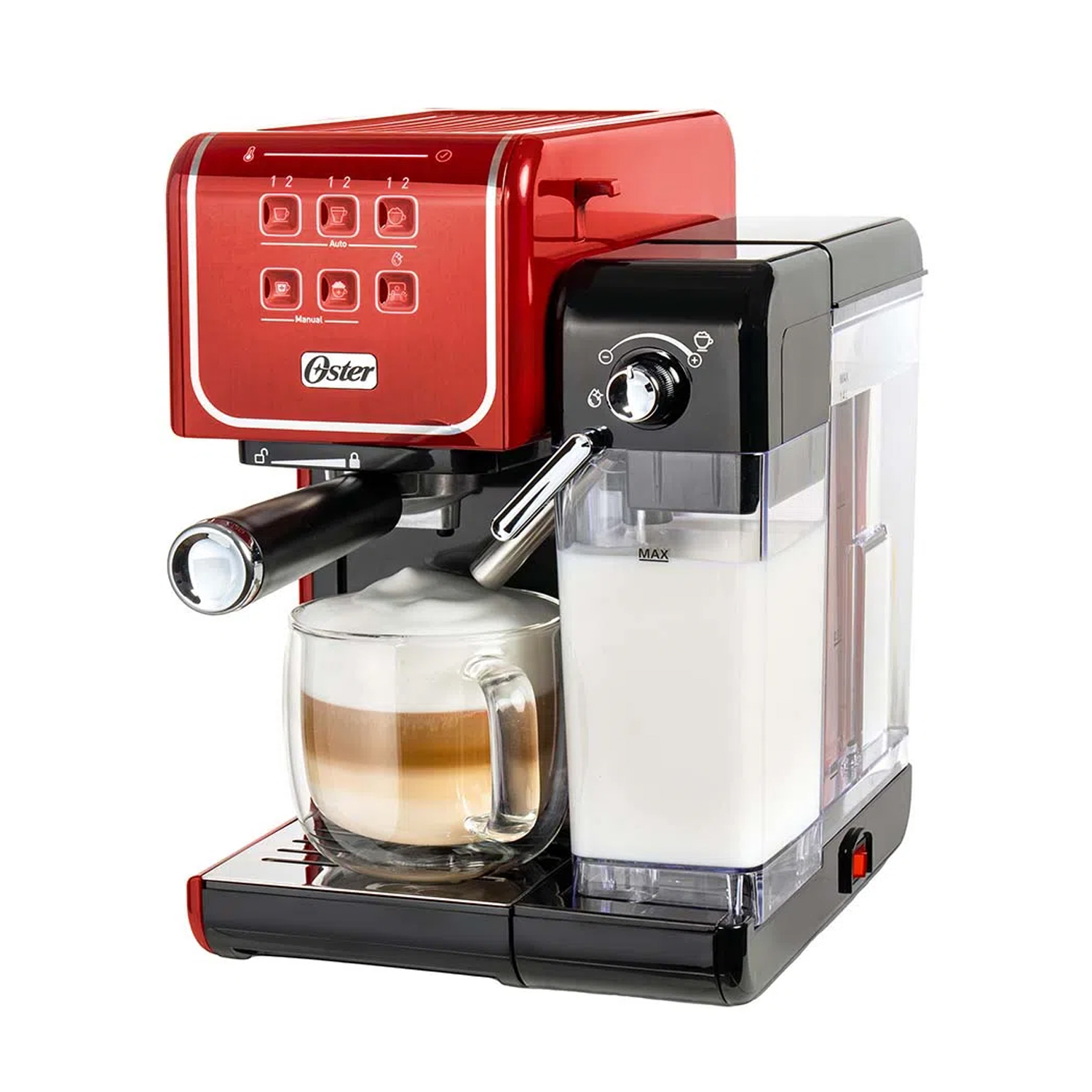 CAFETERA OSTER BVSTEM6801R PRIMALATTE AUTOMATICA ROJO - 4