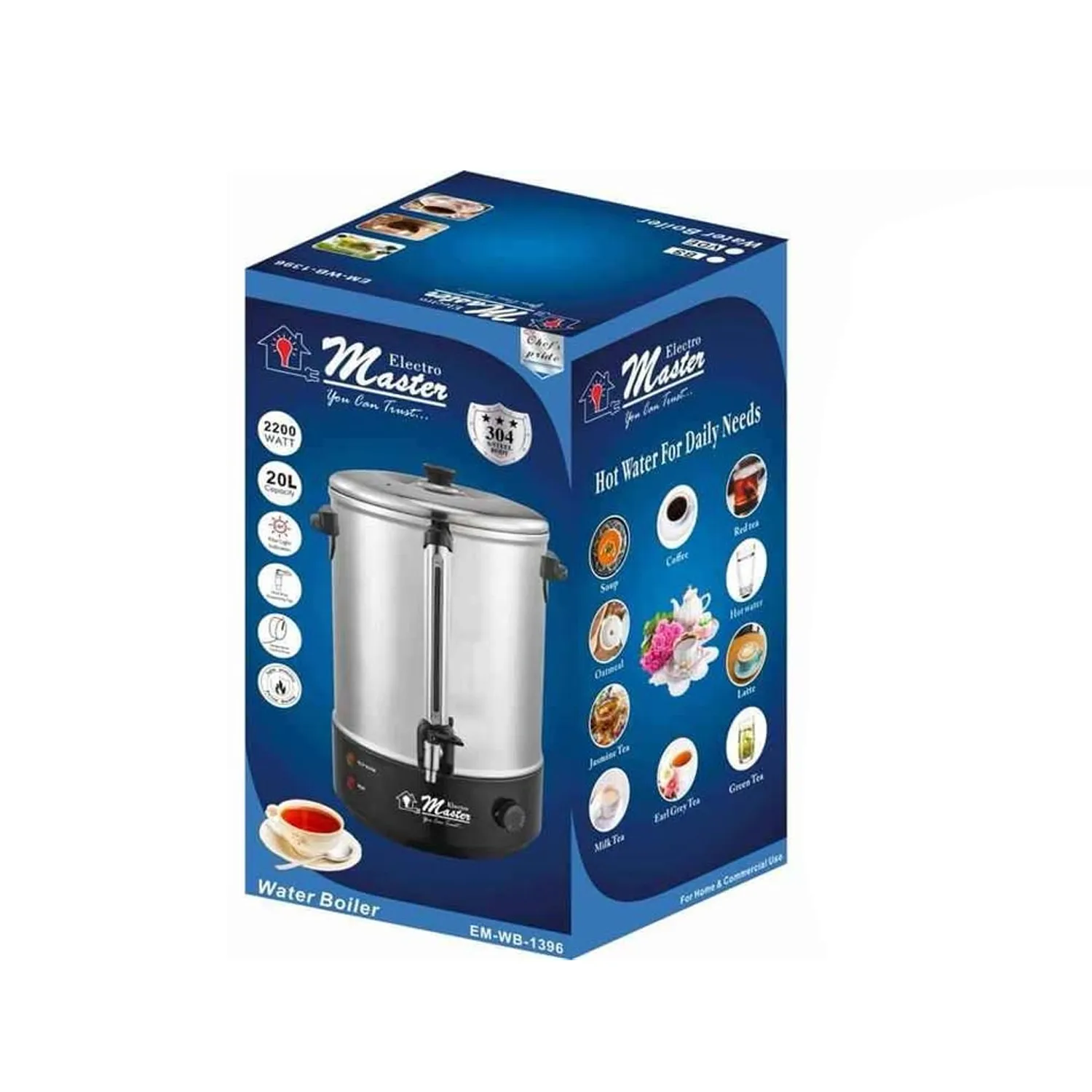 TERMOHERVIDOR ELECTROMASTER 20 LITROS EM-WB-1396 - 3
