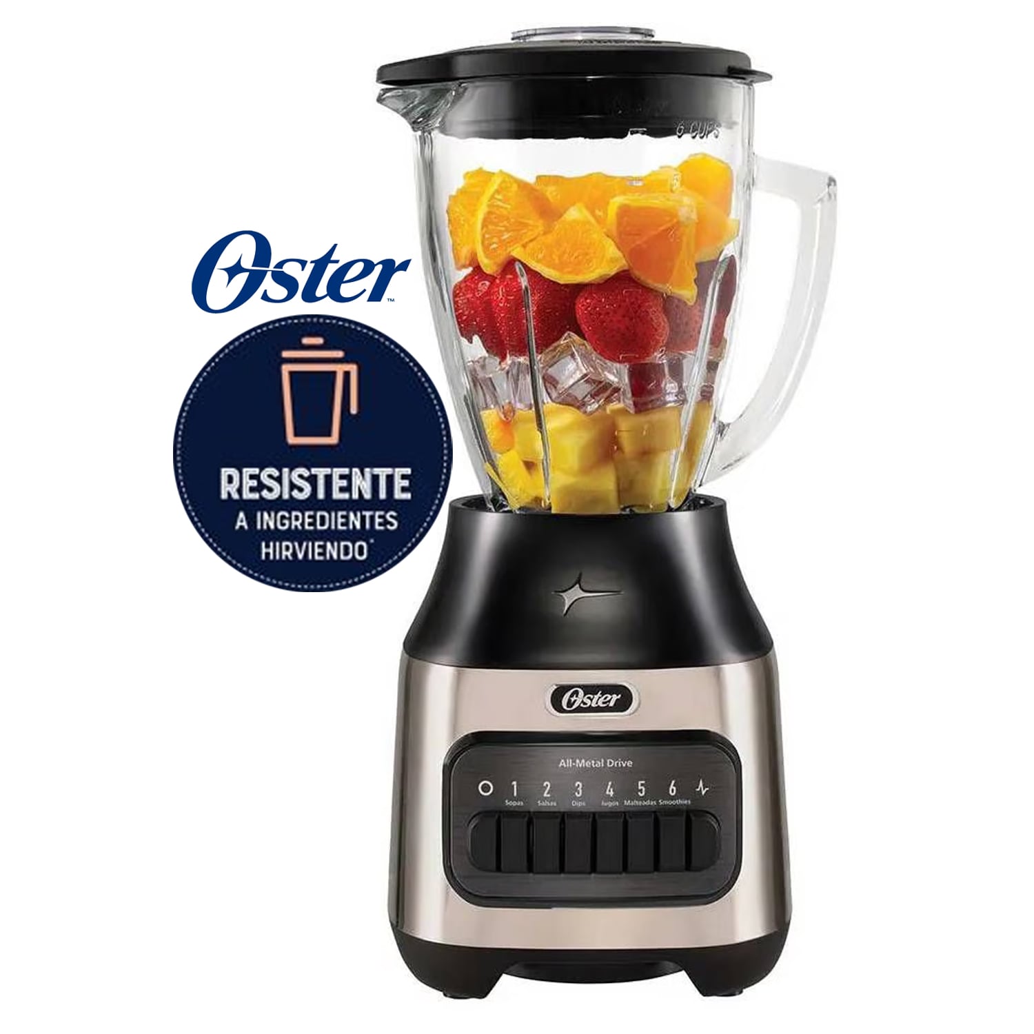 LICUADORA OSTER BLSTPEG-NPB 1.5LT 6VEL 800W - 7