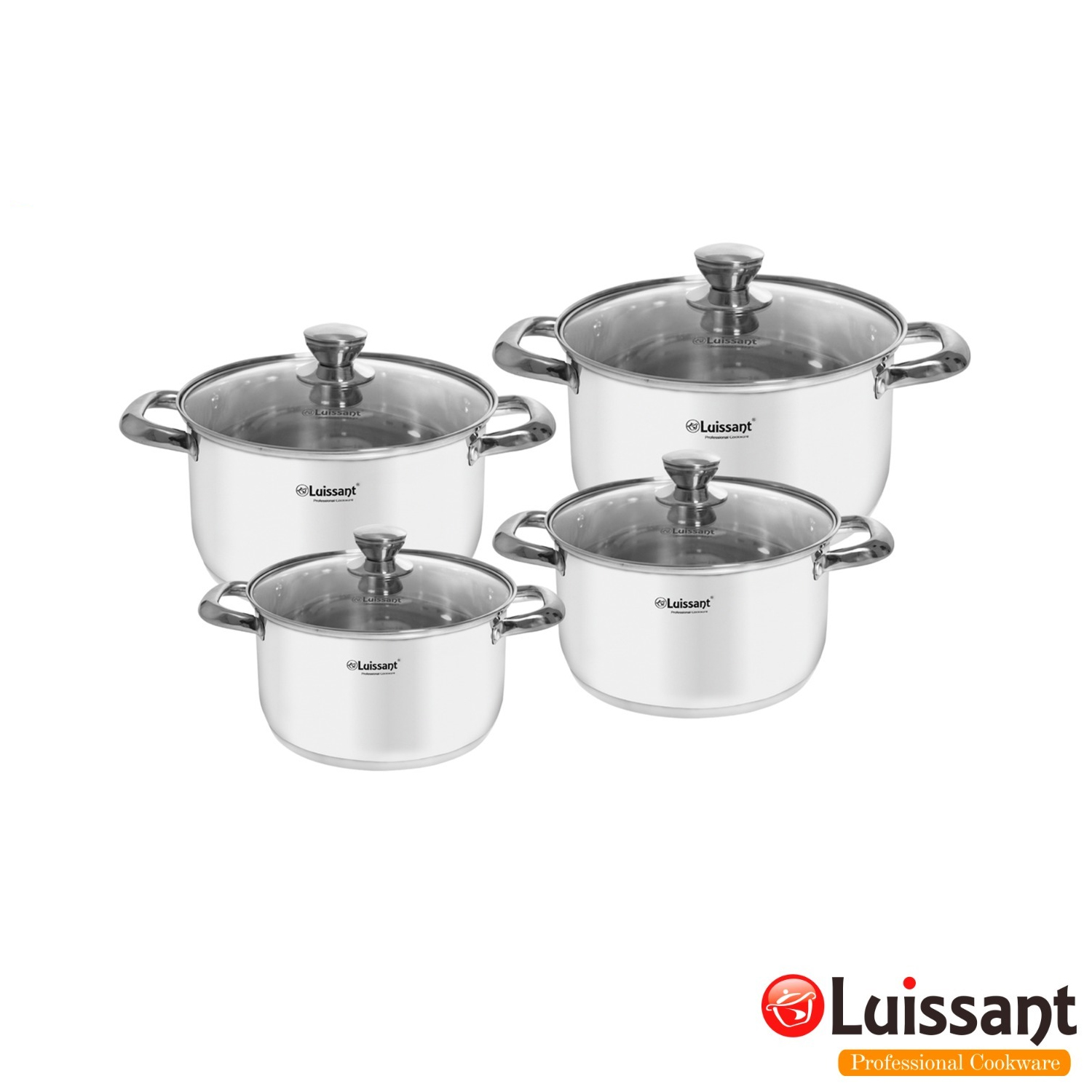 JUEGO DE OLLAS LUISSANT LU-8270E 8 PIEZAS - 2