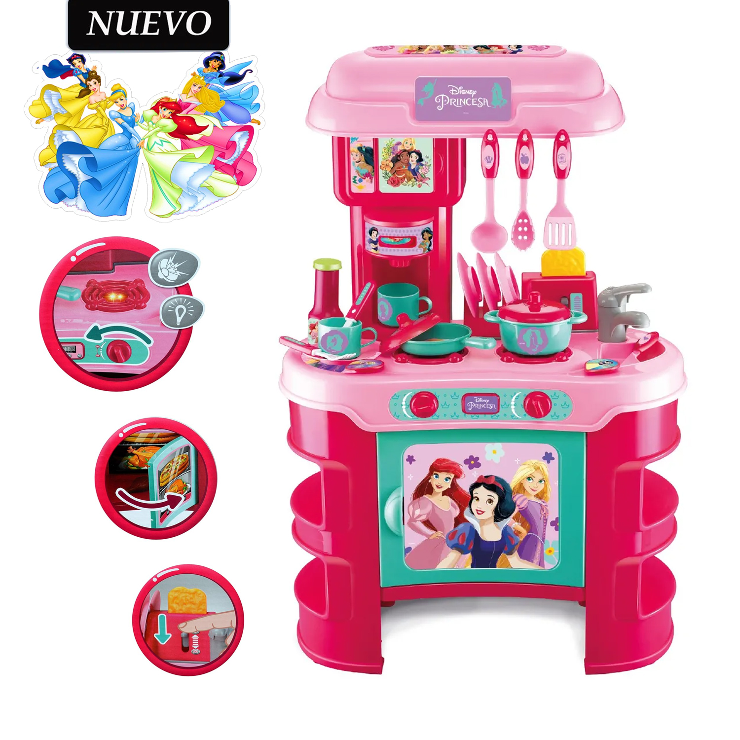 JUGUETE SET DE COCINA CON SONIDO DISNEY PRINCESAS PRIM-939 - 1