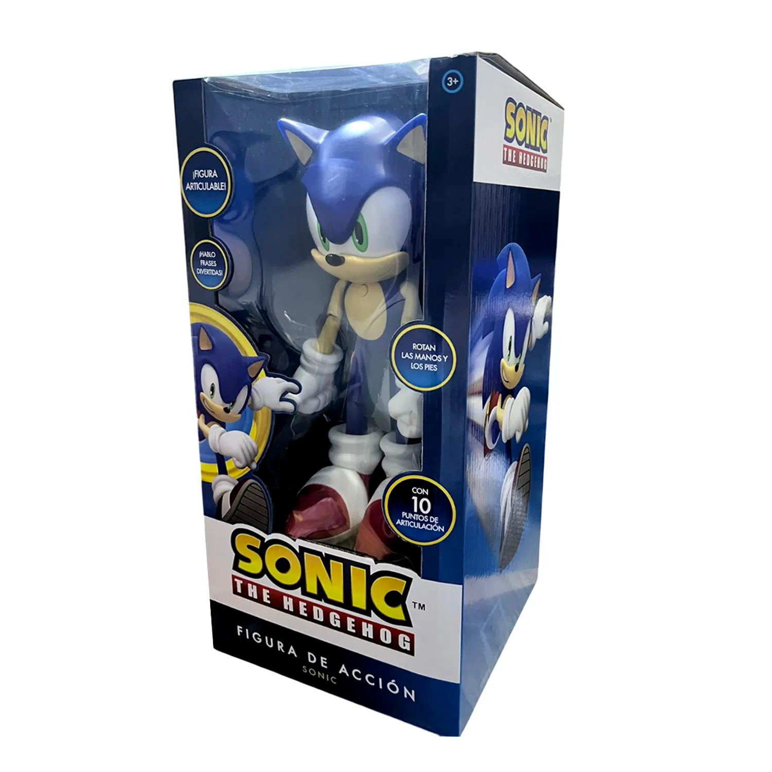 MUÑECO SONIC THE HEDGEHOG MUSICAL Y ARTICULABLE AZUL SONIC-M1 - 5