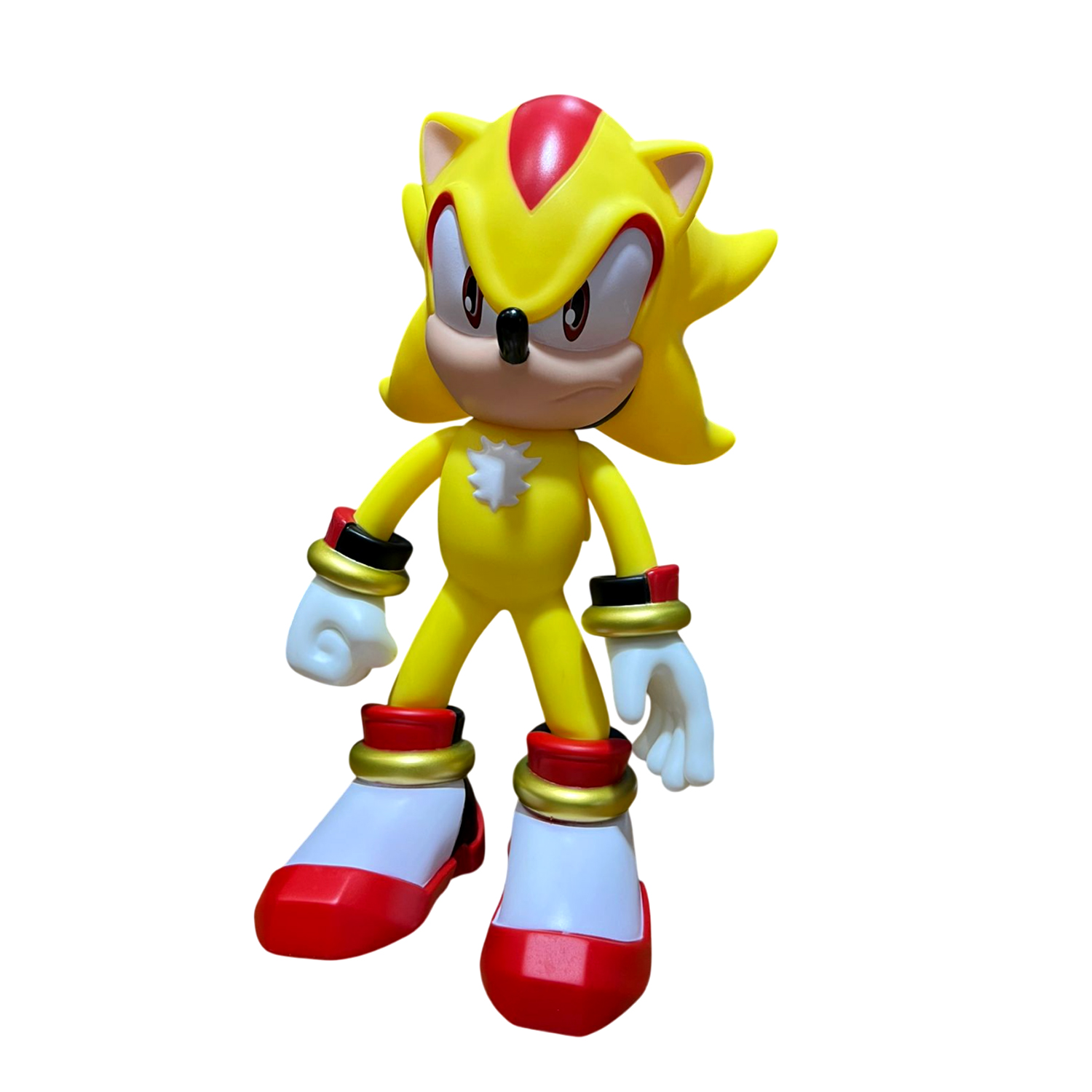 MUÑECO SONIC THE HEDGEHOG ARTICULABLE SÚPER SHADOW AMARILLO 9938-AMARILLO - 3