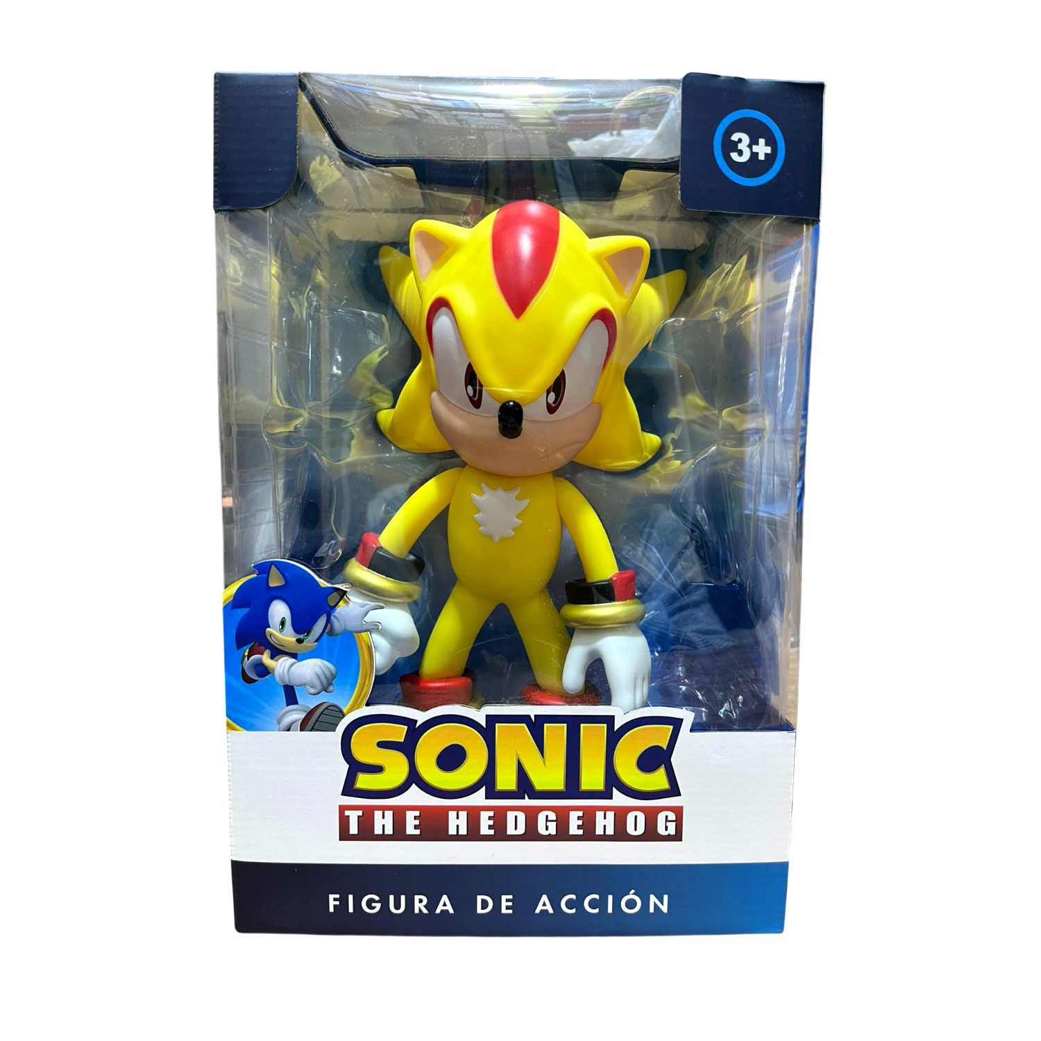 MUÑECO SONIC THE HEDGEHOG ARTICULABLE SÚPER SHADOW AMARILLO 9938-AMARILLO - 4
