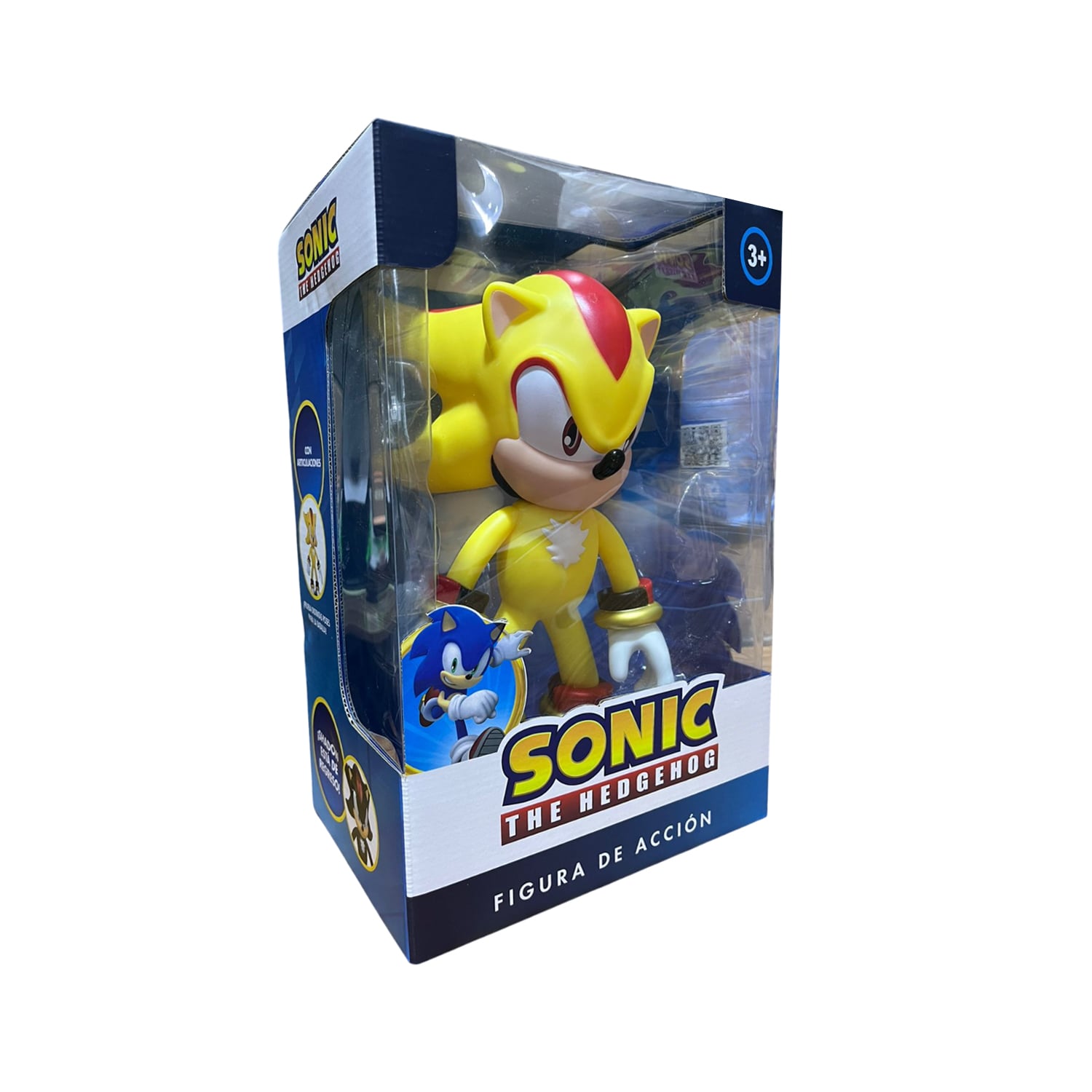 MUÑECO SONIC THE HEDGEHOG ARTICULABLE SÚPER SHADOW AMARILLO 9938-AMARILLO - 5