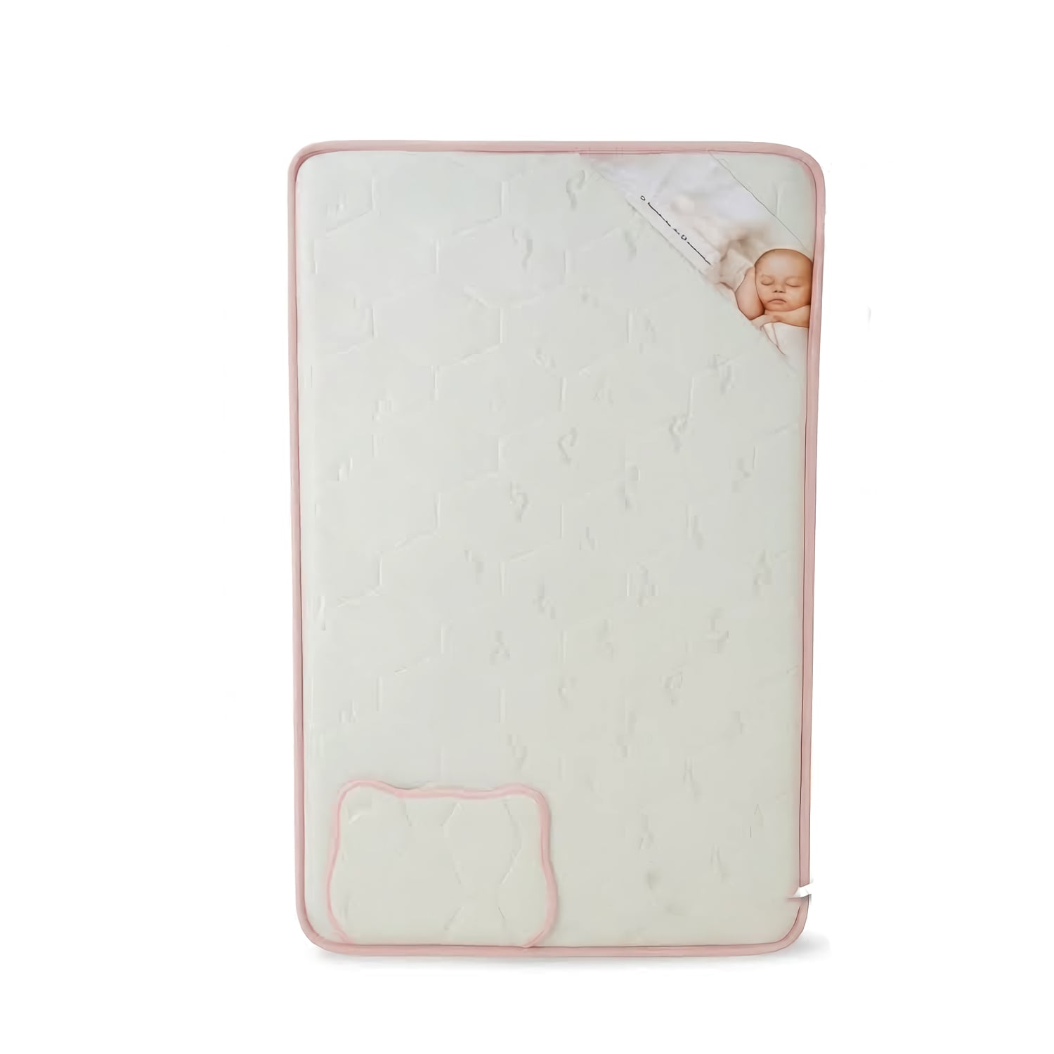 COLCHON DE BEBÉ PARA CUNAS PACK AND PLAY ROSADO - 3