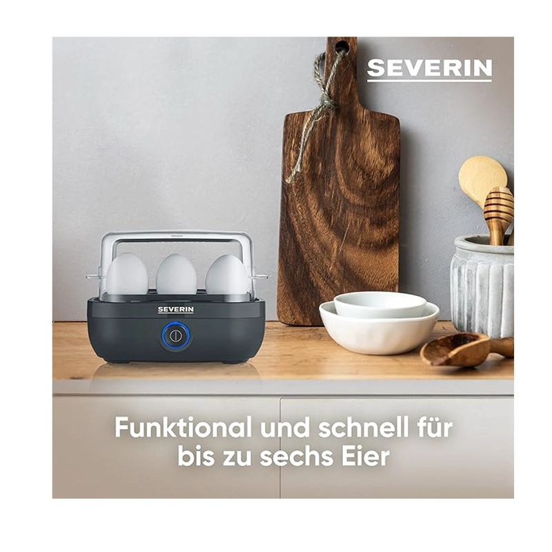 HERVIDOR DE HUEVOS SEVERIN CON PERILLA EK 3166 NEGRO - 4