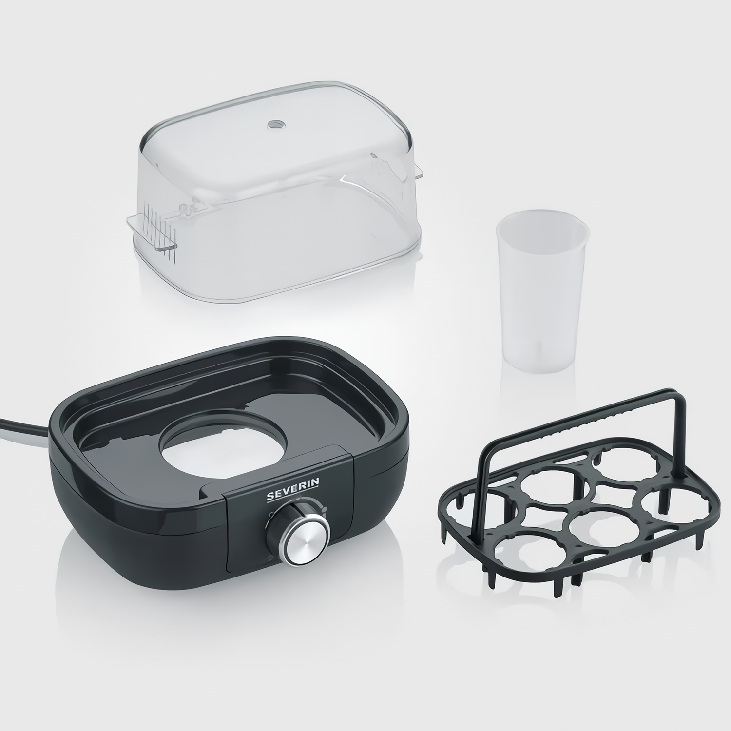 HERVIDOR DE HUEVOS SEVERIN CON PERILLA EK 3166 NEGRO - 6