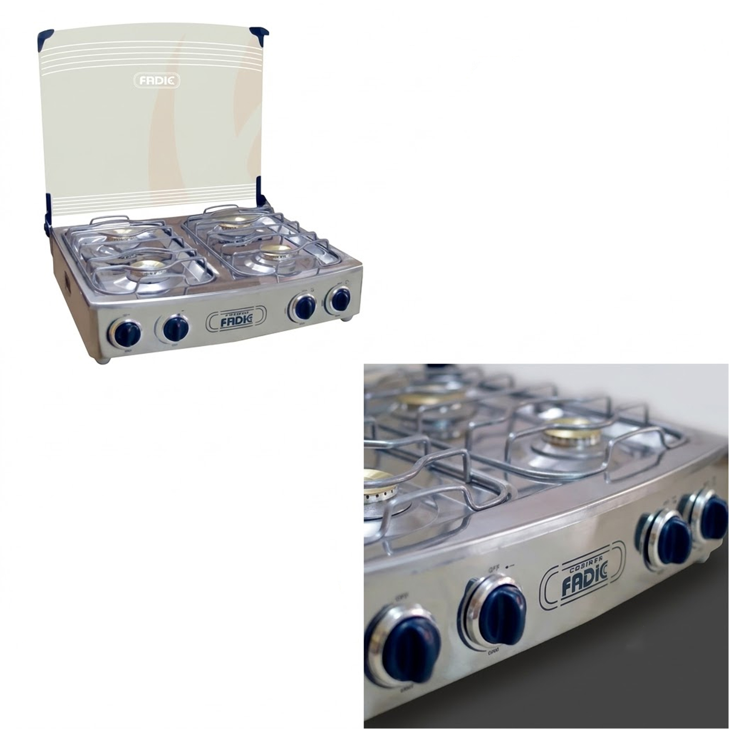 COCINA DE MESA CON TAPA DE VIDRIO AURORA 22 4H - 3