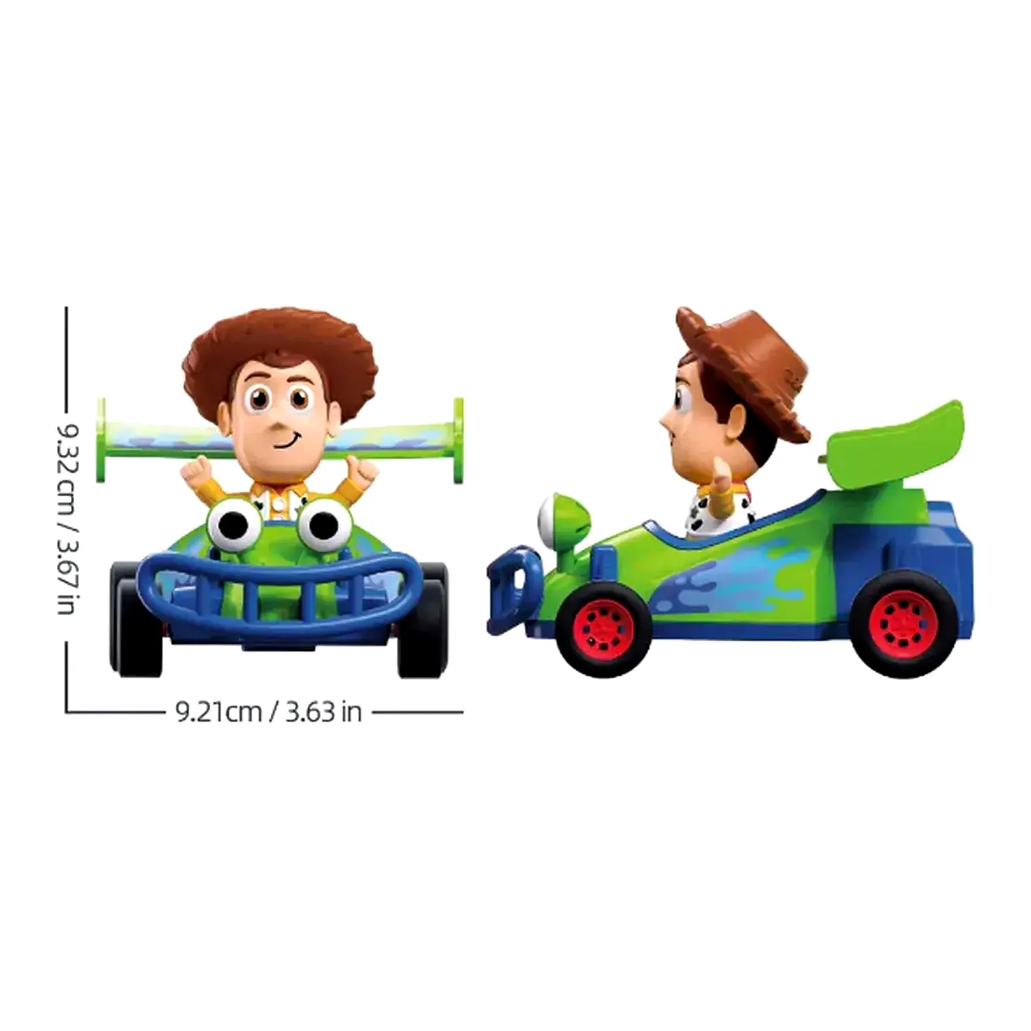 JUGUETE CARRO DE CARRERAS DE FRICCIÓN DE WOODY 7 PIEZAS M38-LS023 - 4