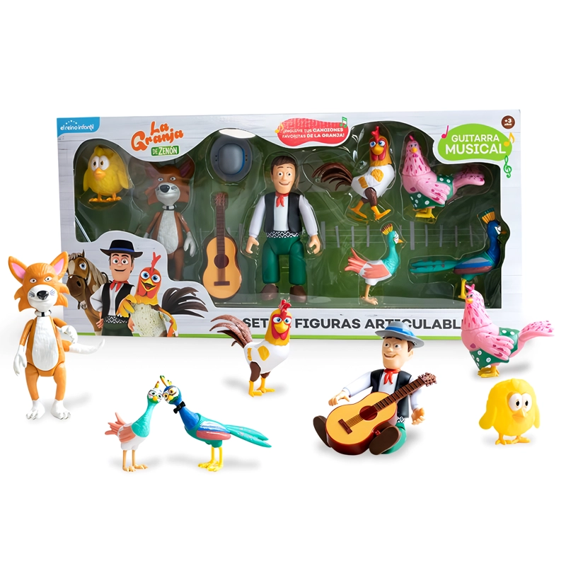SET DE FIGURAS ARTICULABLES LA GRANJA DE ZENON 8 PIEZAS - 2