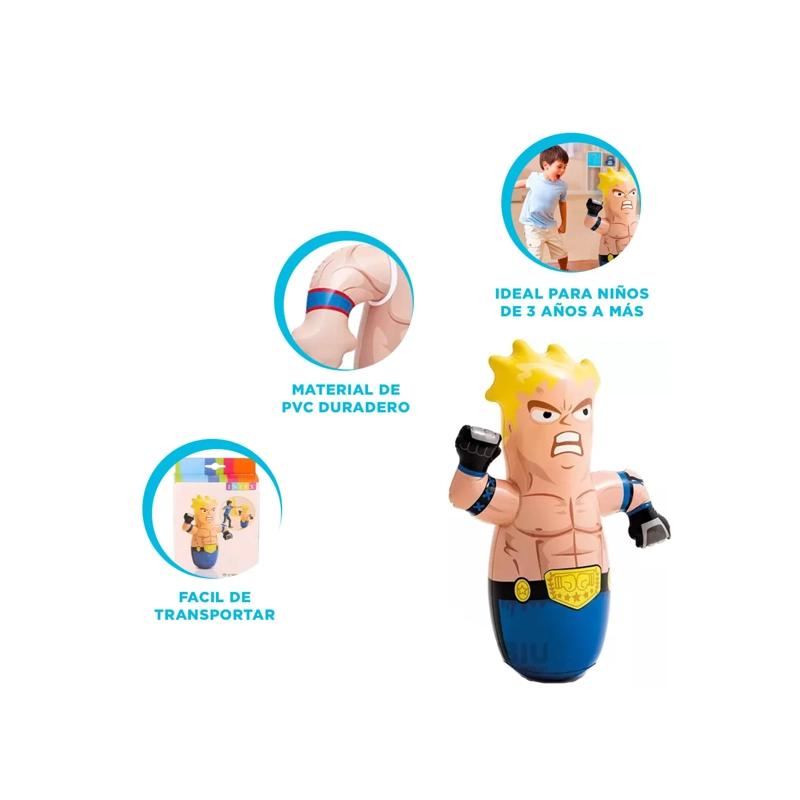 PORFIADO INTEX BOXEADOR INFLABLE AMARILLO - 3