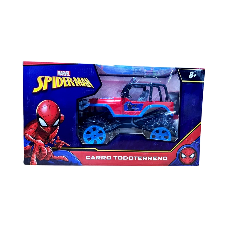 JUGUETE CARRO TODO TERRENO DE SPIDERMAN CON LUCES Y CONTROL 388-25 - 4