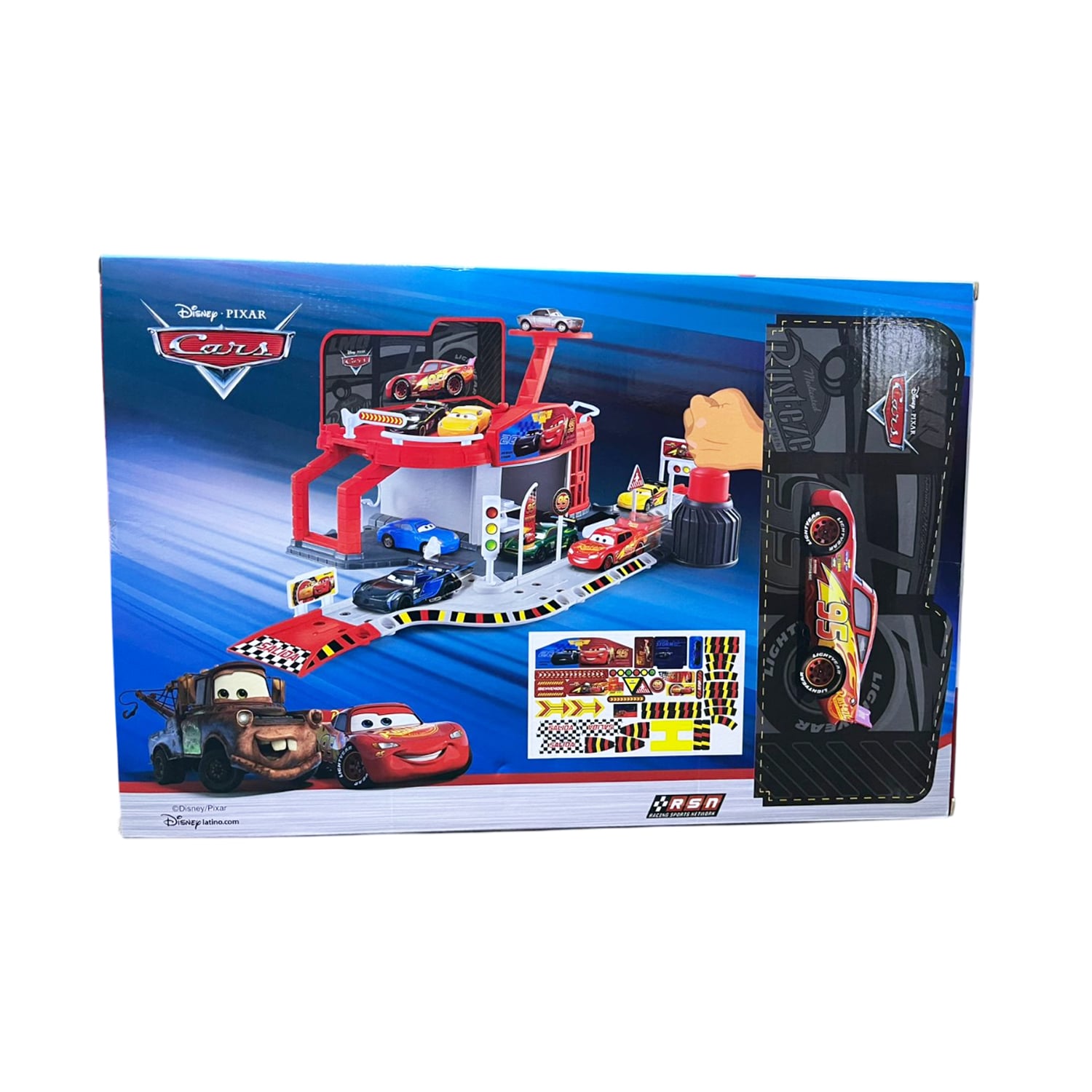JUGUETE PISTA DE ESTACIONAMIENTO CARS CON PROPULSOR WT018 - 2