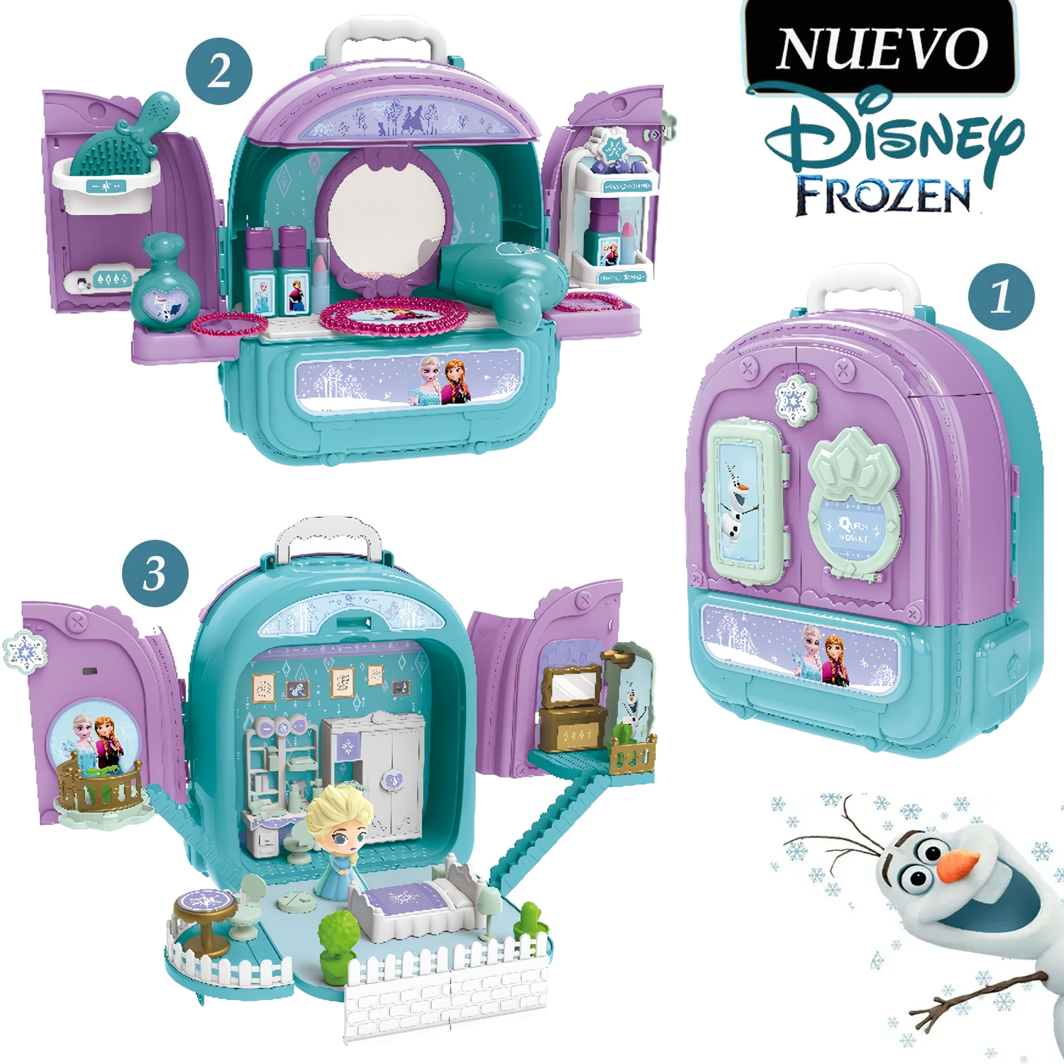 JUGUETE SET DE BELLEZA 3 EN 1 FROZEN EODS008-993A - 1