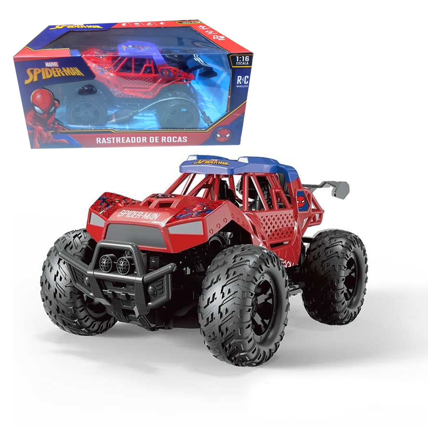 JUGUETE CARRO RASTREADOR DE ROCAS SPIDER-MAN CON CONTROL SBY162-1A - 2